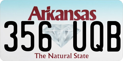 AR license plate 356UQB