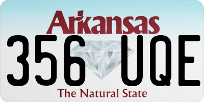 AR license plate 356UQE