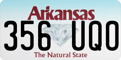 AR license plate 356UQO