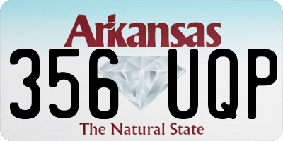 AR license plate 356UQP