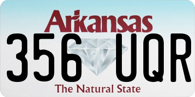 AR license plate 356UQR