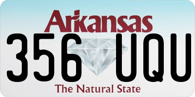 AR license plate 356UQU