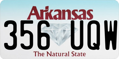 AR license plate 356UQW