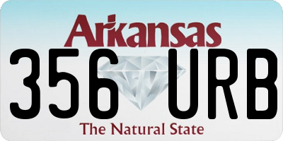 AR license plate 356URB
