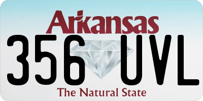 AR license plate 356UVL