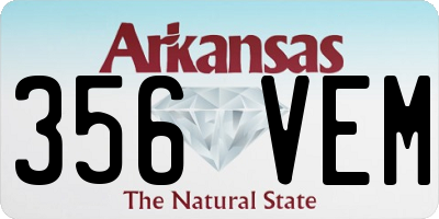 AR license plate 356VEM