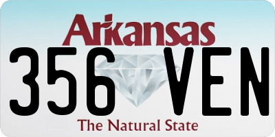 AR license plate 356VEN