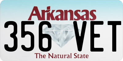 AR license plate 356VET