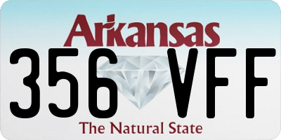 AR license plate 356VFF