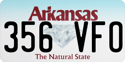 AR license plate 356VFO