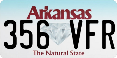 AR license plate 356VFR