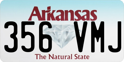 AR license plate 356VMJ