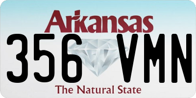 AR license plate 356VMN