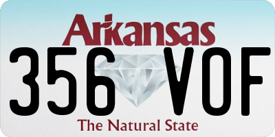 AR license plate 356VOF