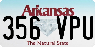 AR license plate 356VPU