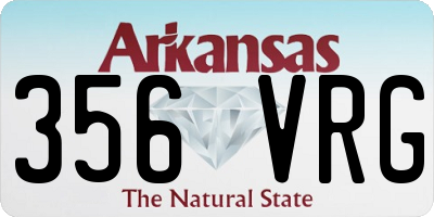 AR license plate 356VRG