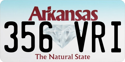 AR license plate 356VRI
