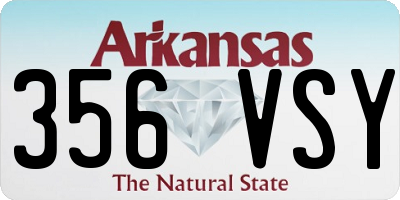 AR license plate 356VSY