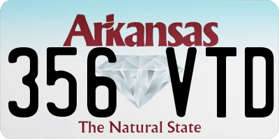 AR license plate 356VTD