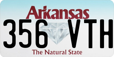 AR license plate 356VTH