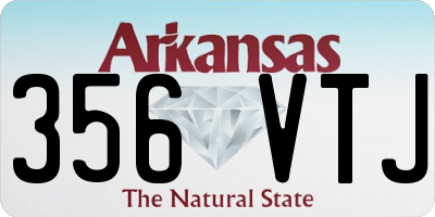 AR license plate 356VTJ