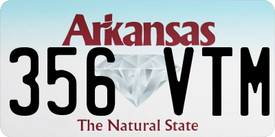 AR license plate 356VTM