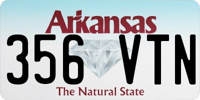 AR license plate 356VTN