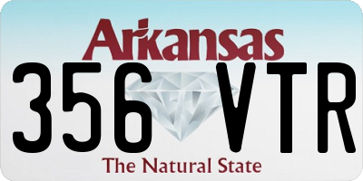 AR license plate 356VTR
