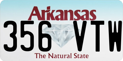 AR license plate 356VTW