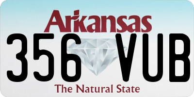 AR license plate 356VUB