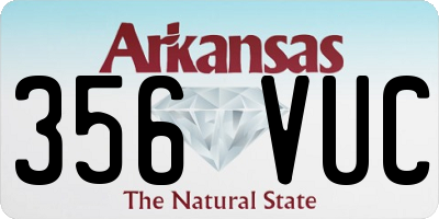 AR license plate 356VUC
