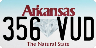 AR license plate 356VUD