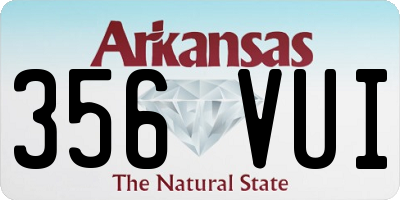 AR license plate 356VUI