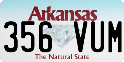 AR license plate 356VUM