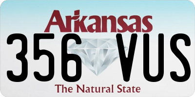 AR license plate 356VUS
