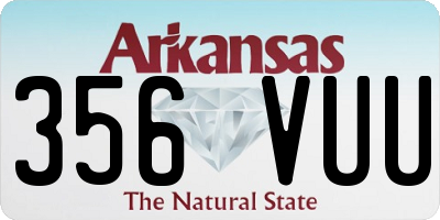 AR license plate 356VUU