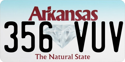 AR license plate 356VUV