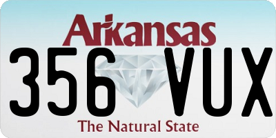 AR license plate 356VUX