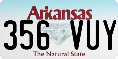 AR license plate 356VUY