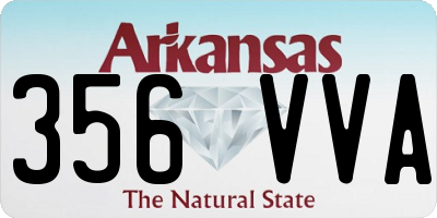 AR license plate 356VVA