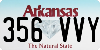 AR license plate 356VVY