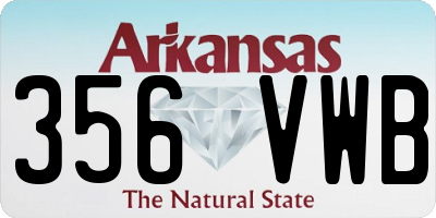 AR license plate 356VWB
