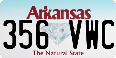 AR license plate 356VWC