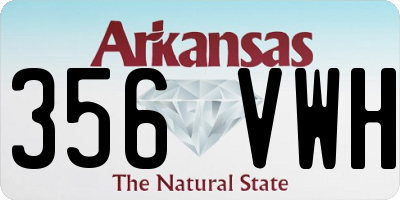 AR license plate 356VWH