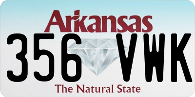 AR license plate 356VWK