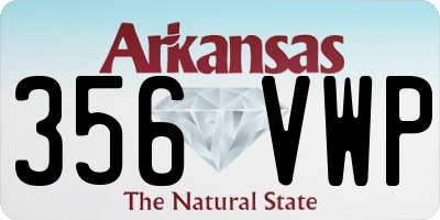 AR license plate 356VWP