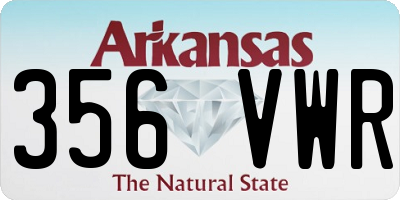 AR license plate 356VWR