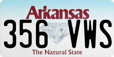 AR license plate 356VWS