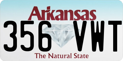 AR license plate 356VWT