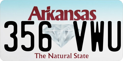AR license plate 356VWU